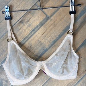 Sheer baby pink agent provocateur bra